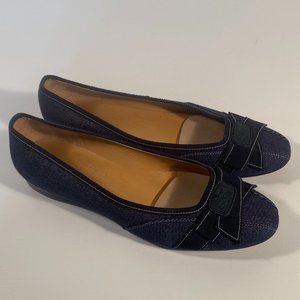 Salvatore Ferragamo Denim Flats Women 6.5 B